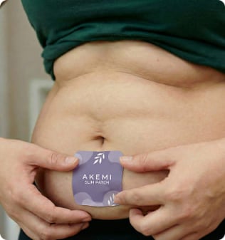 Before and after results with Akemi Slim Patch